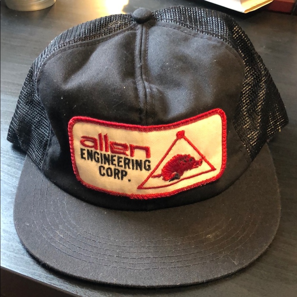 Vintage Black Snapback Hat